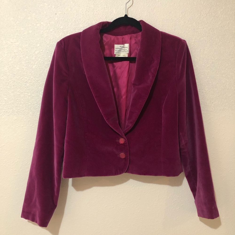 Miss Sophisticates (Pendleton) Velvet Magenta Blazer